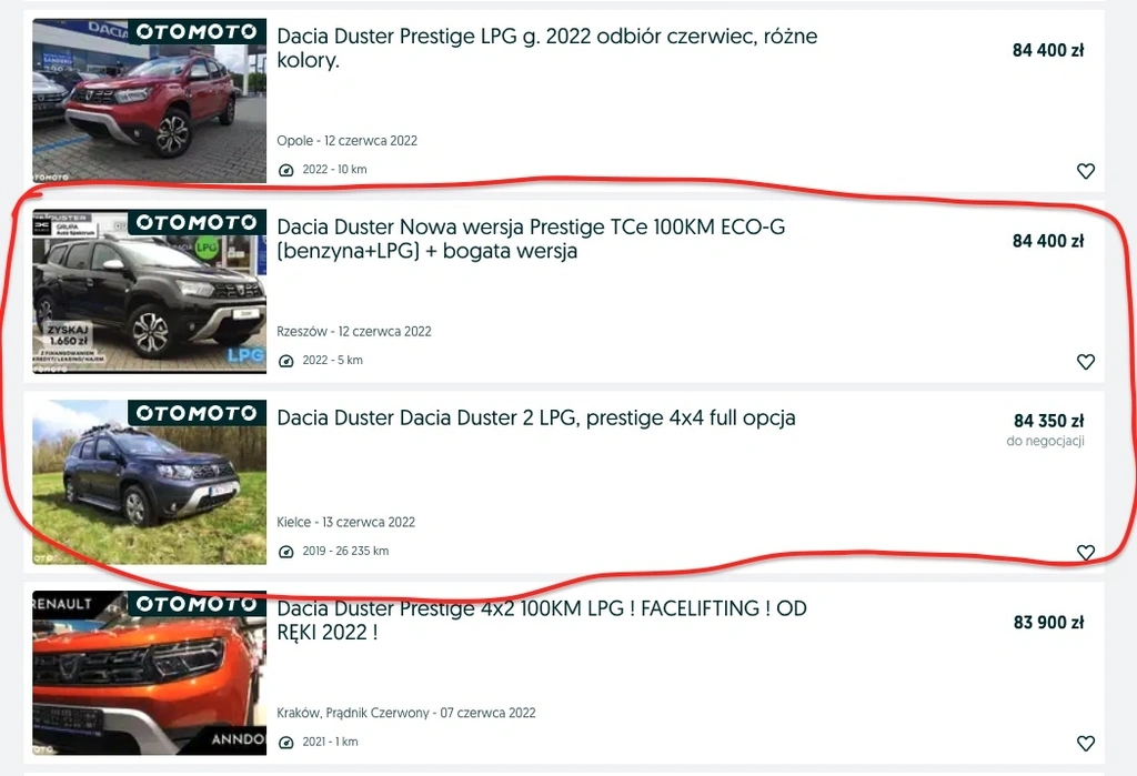 nowa dacia duster z lpg