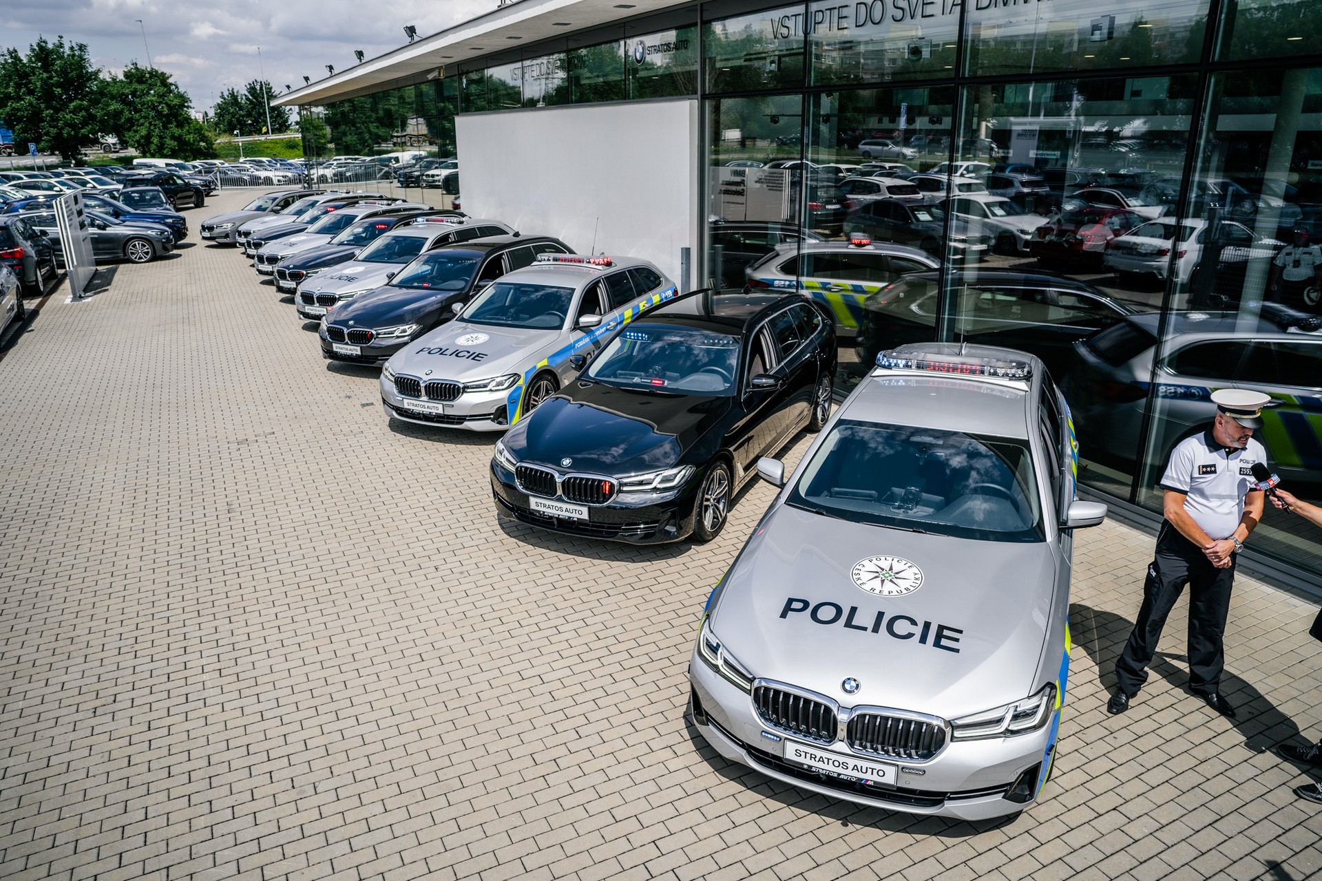 czeska policja bmw 540 