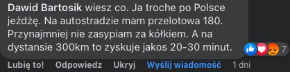zaśnięcie za kierownicą
