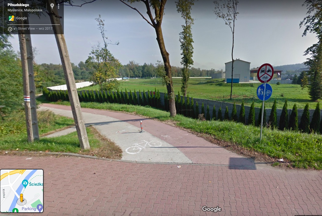 jazda po drodze rowerowej mandat