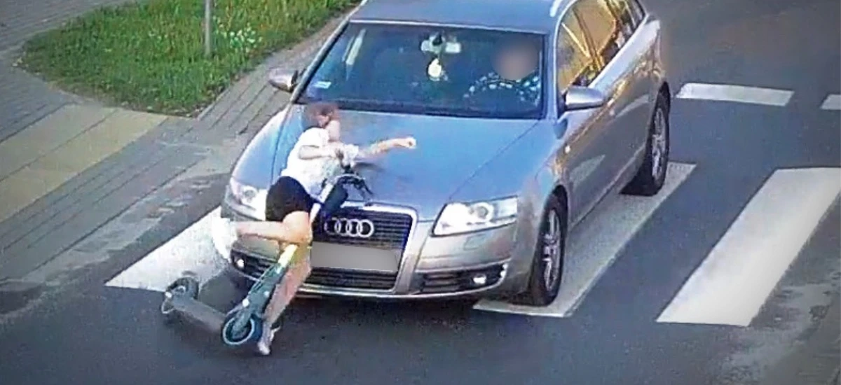 potrącenie na przejściu dla pieszych