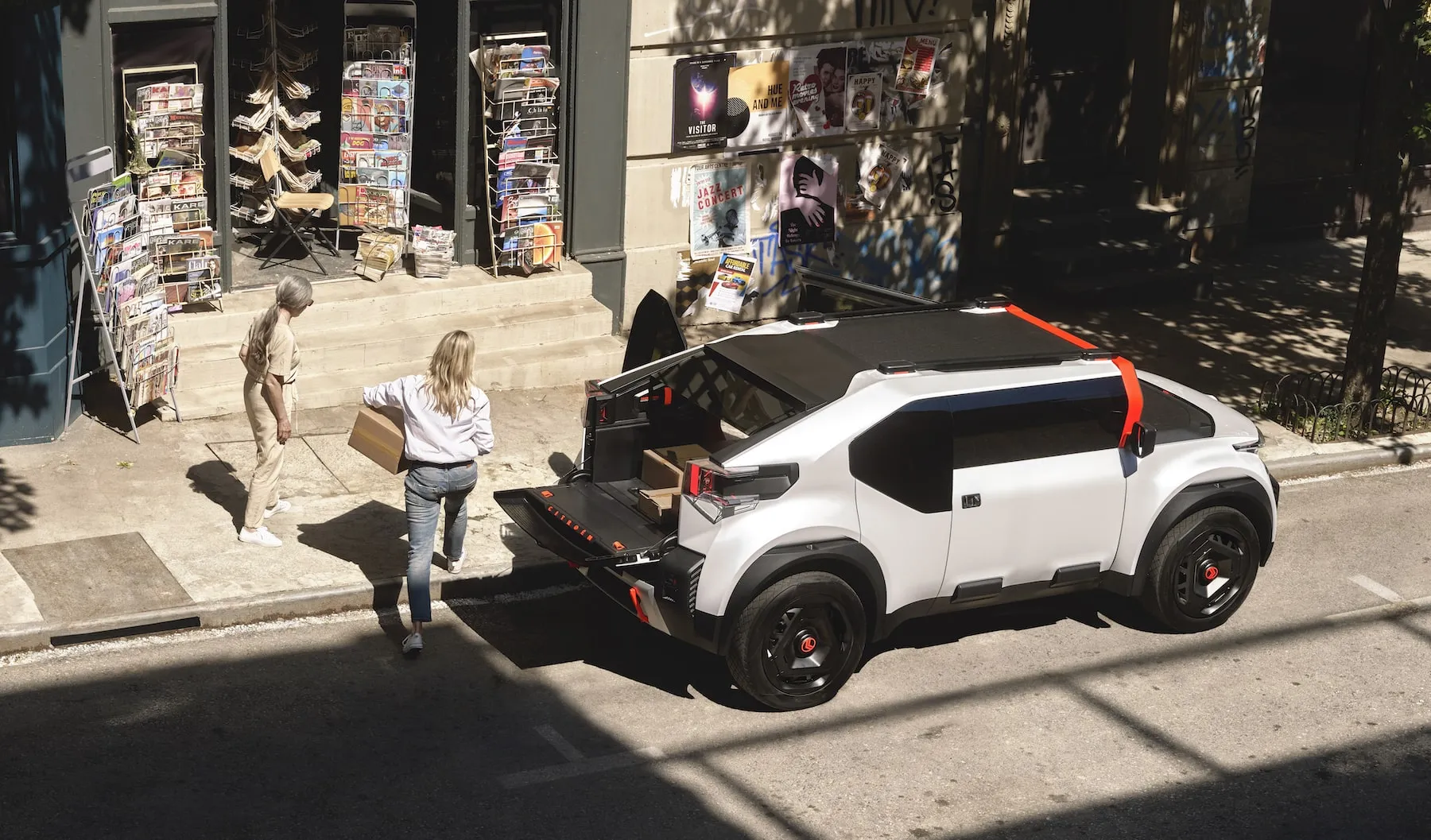 Oto Citroen Oli. Taki pick up, ale tyłem do przodu