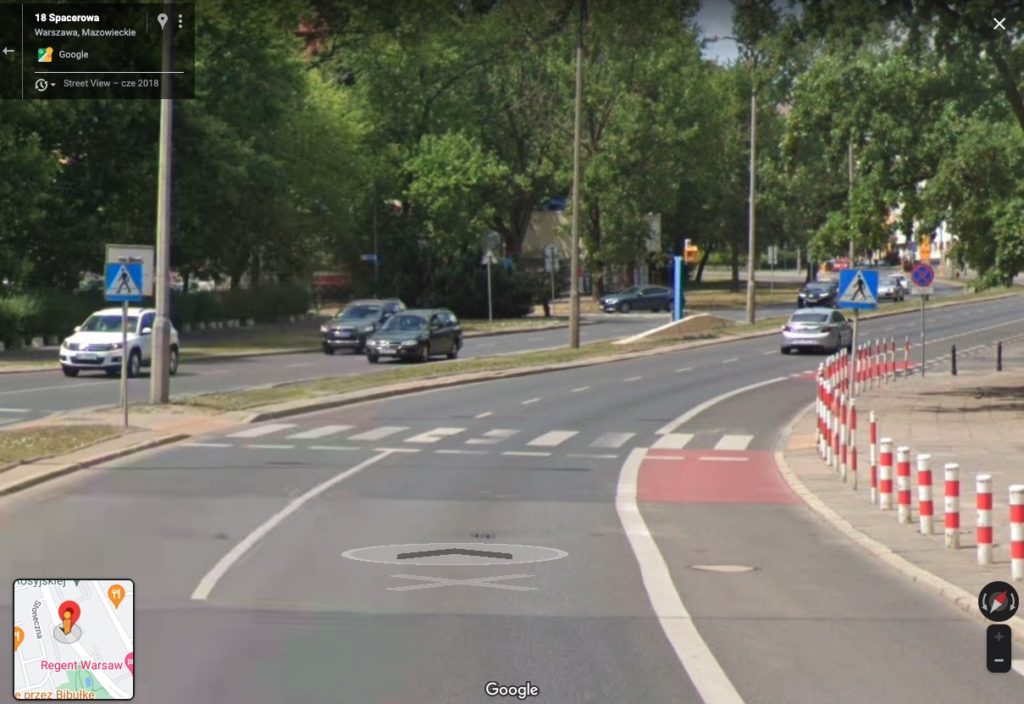 fotoradar Spacerowa Warszawa 