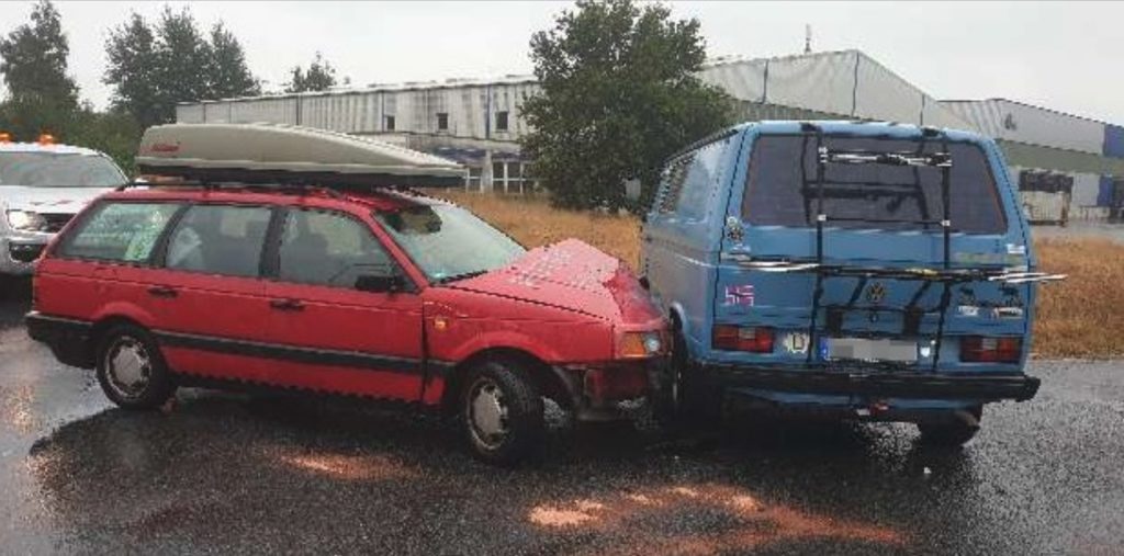 wypadek passat b3 