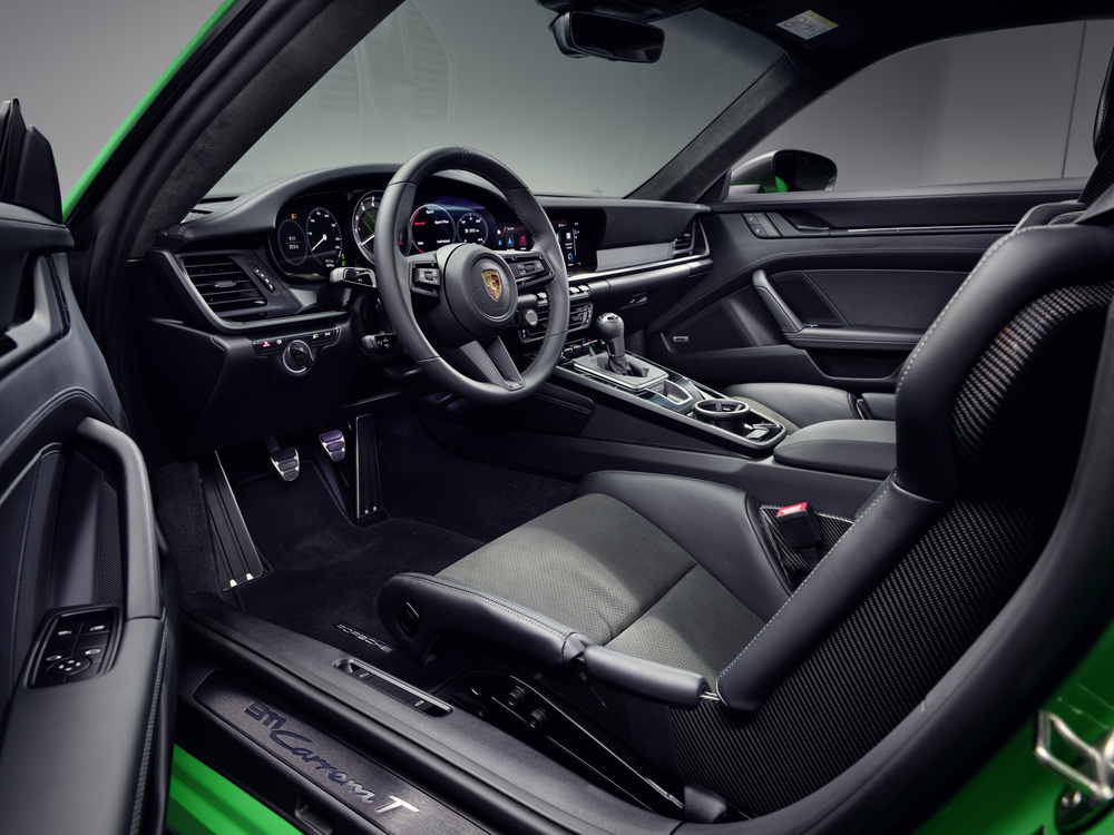 Porsche 911 Carrera T wnętrze 