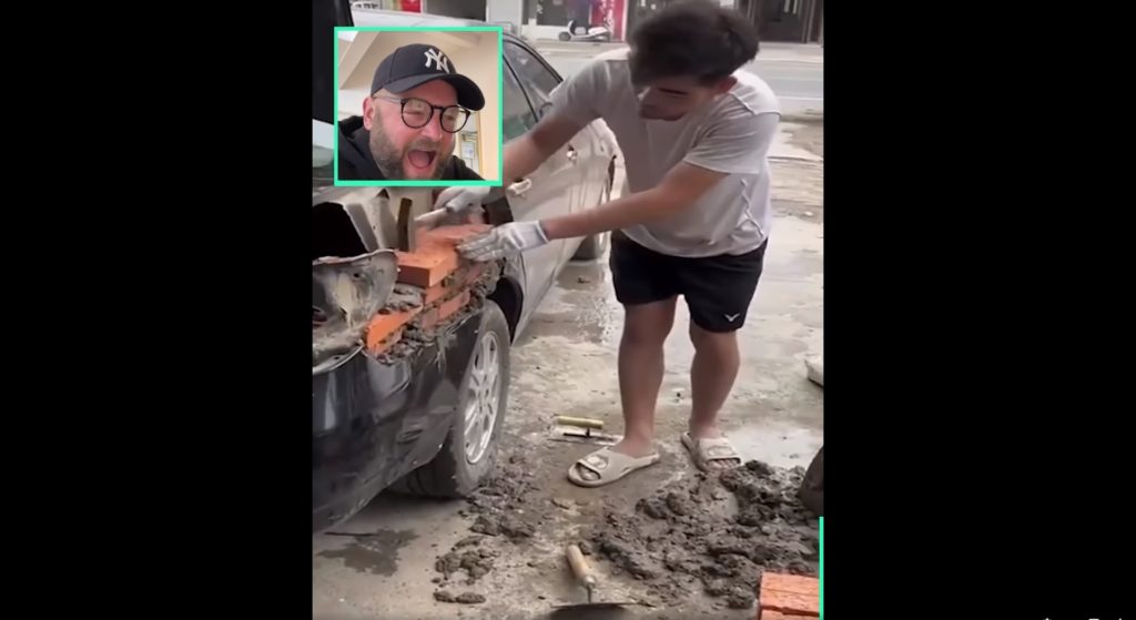 auto naprawione przez murarza