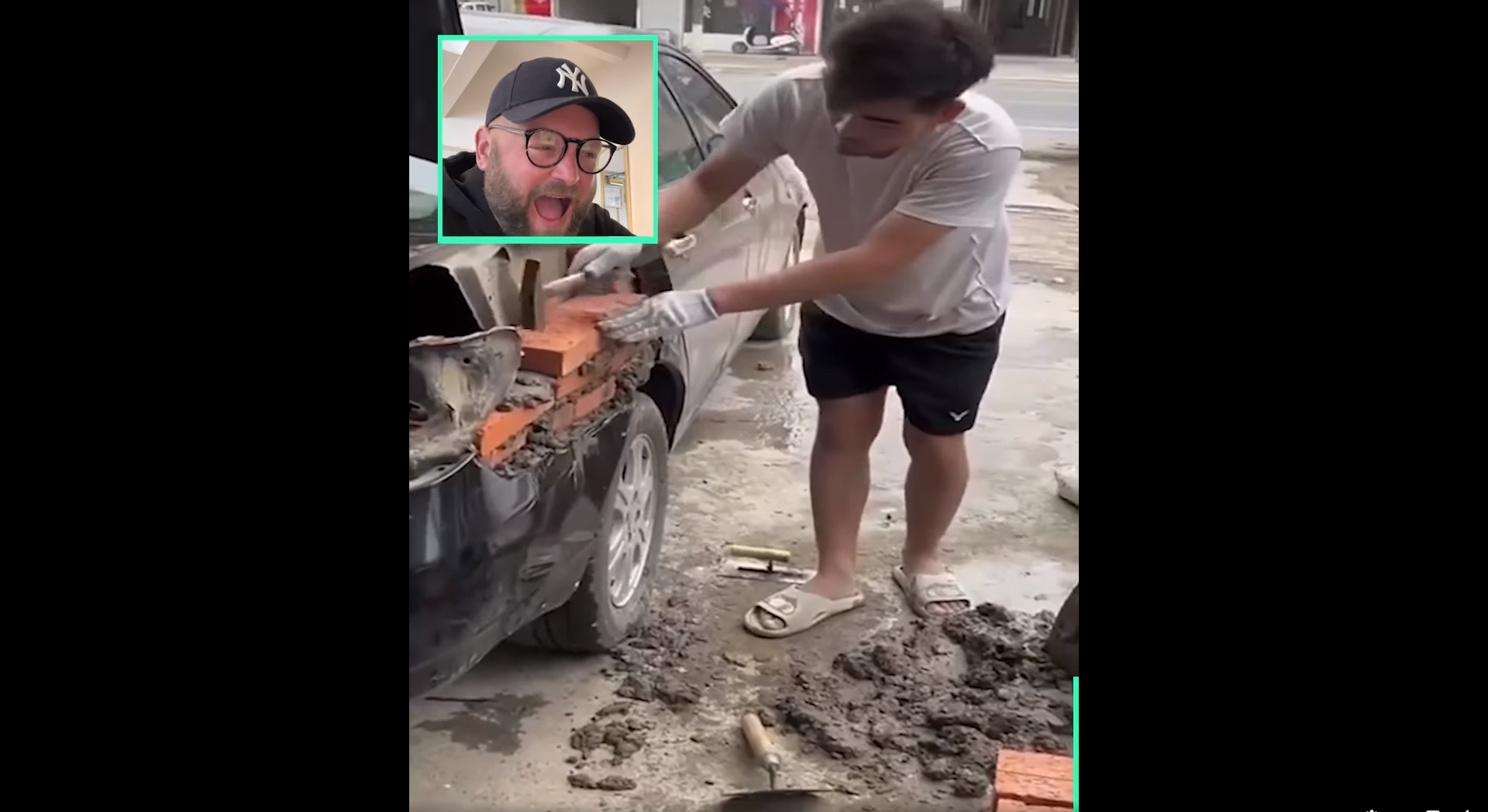 auto naprawione przez murarza