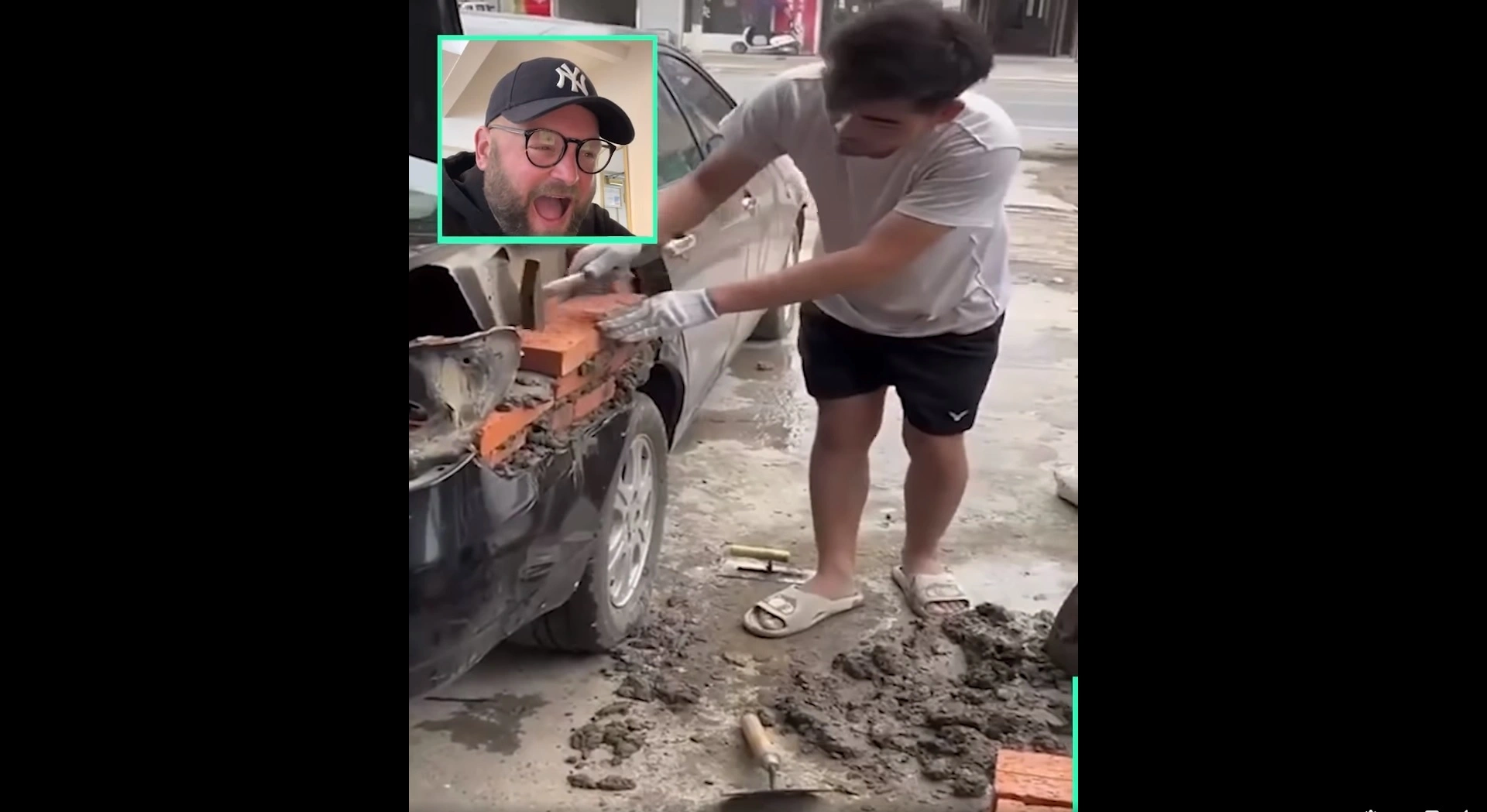 auto naprawione przez murarza