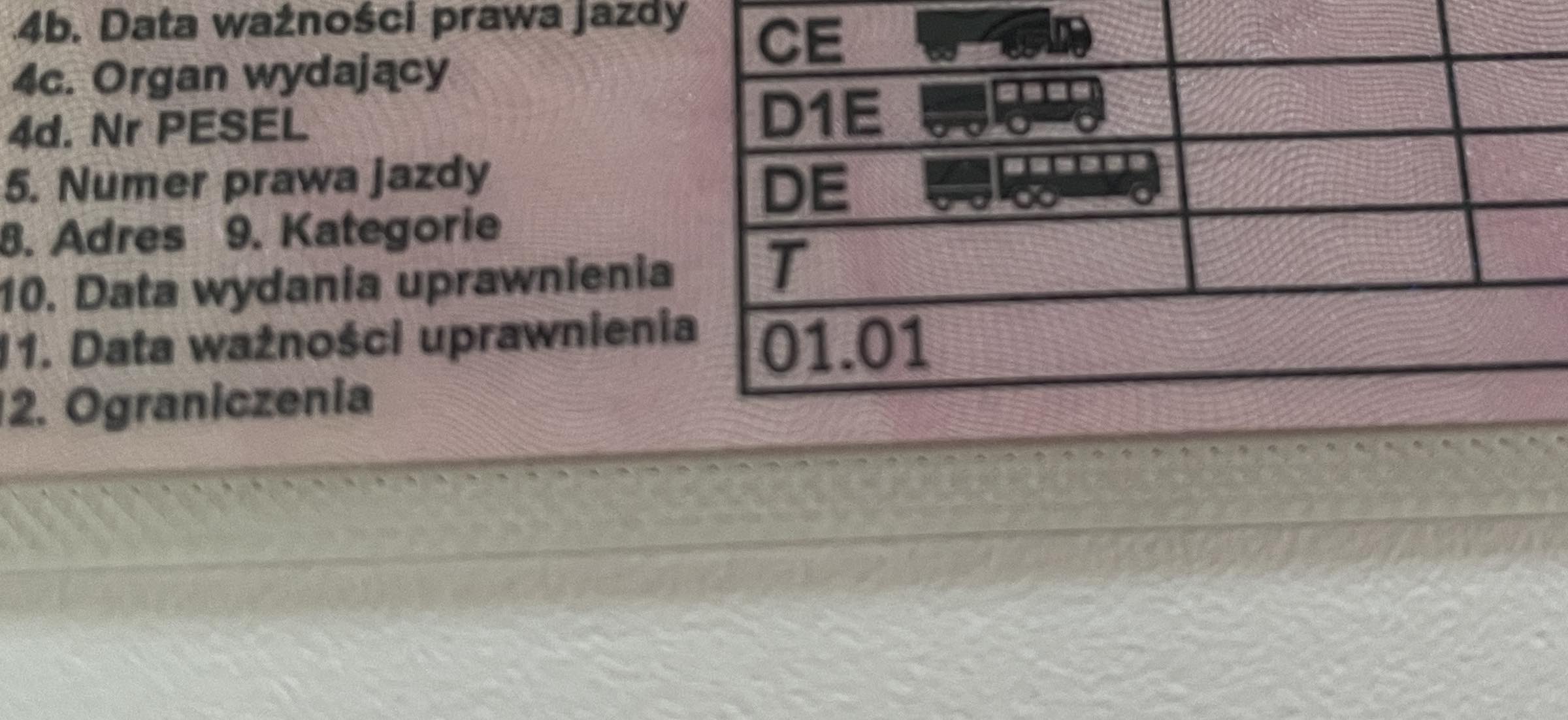 jazda bez uprawnień