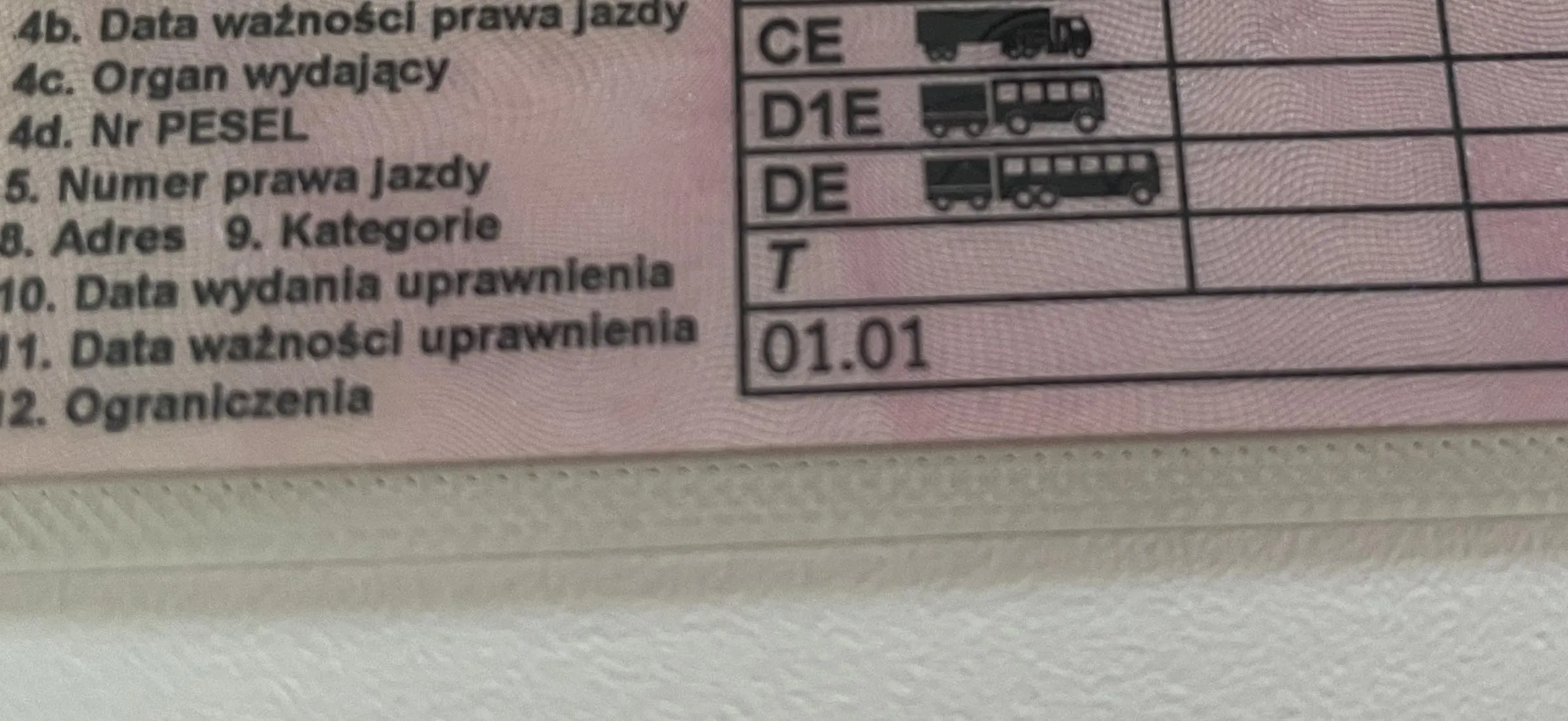 jazda bez uprawnień