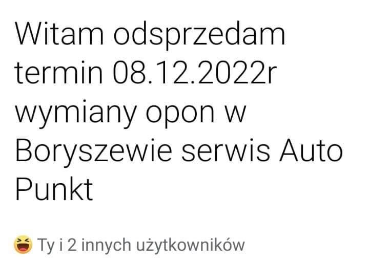 wymiana opon