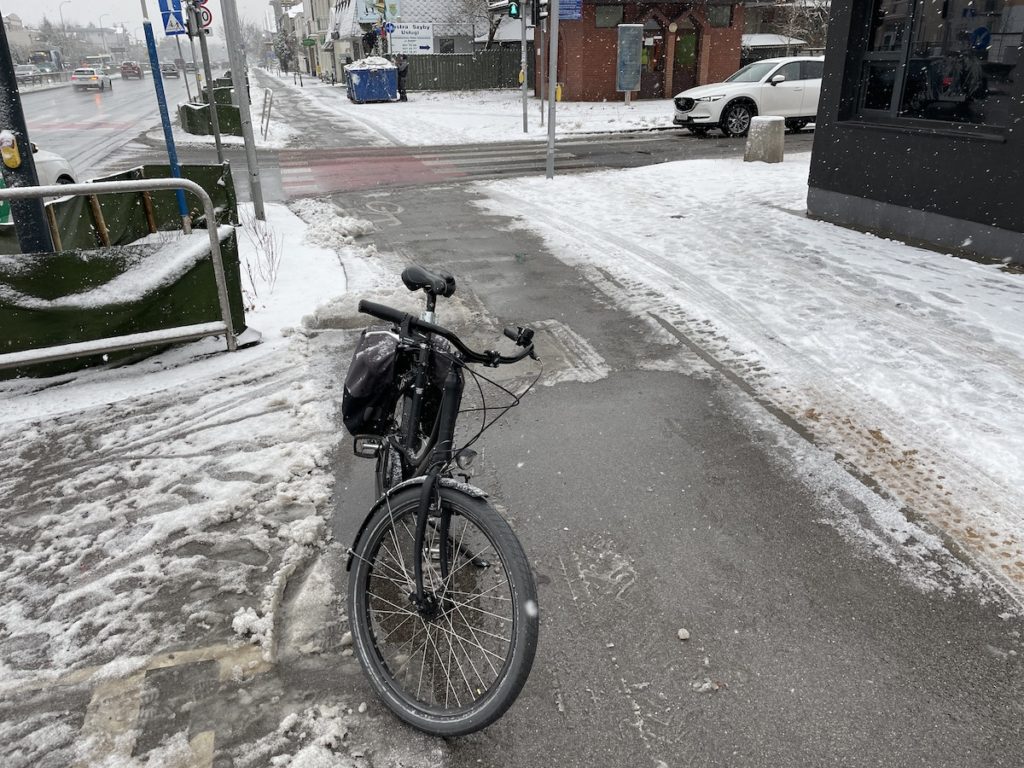 odśnieżanie dróg rowerowych