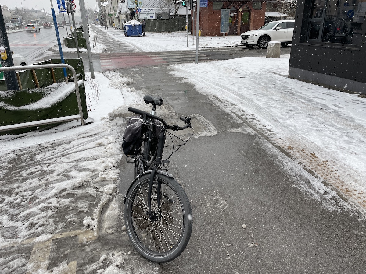 odśnieżanie dróg rowerowych
