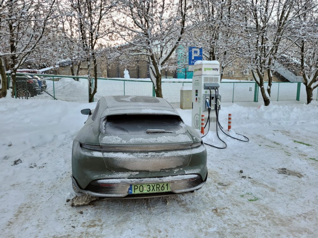 za zimno na ładowanie samochodu elektrycznego