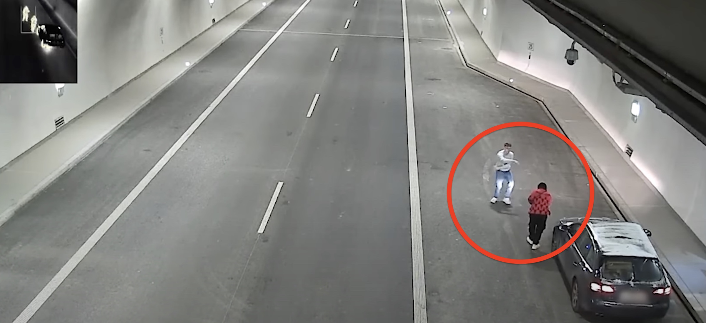 zachowanie kierowców w tunelu S7