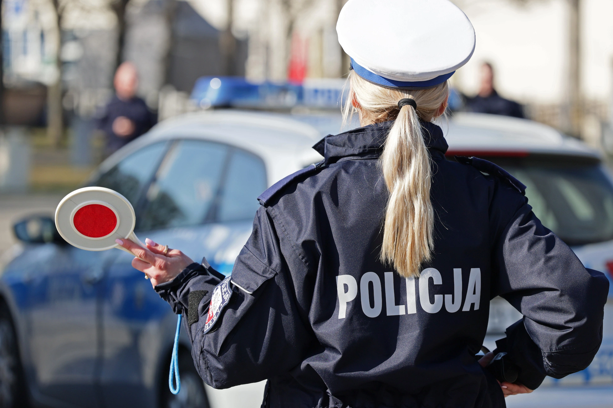 pouczenie za stłuczkę potrącenie policjanta