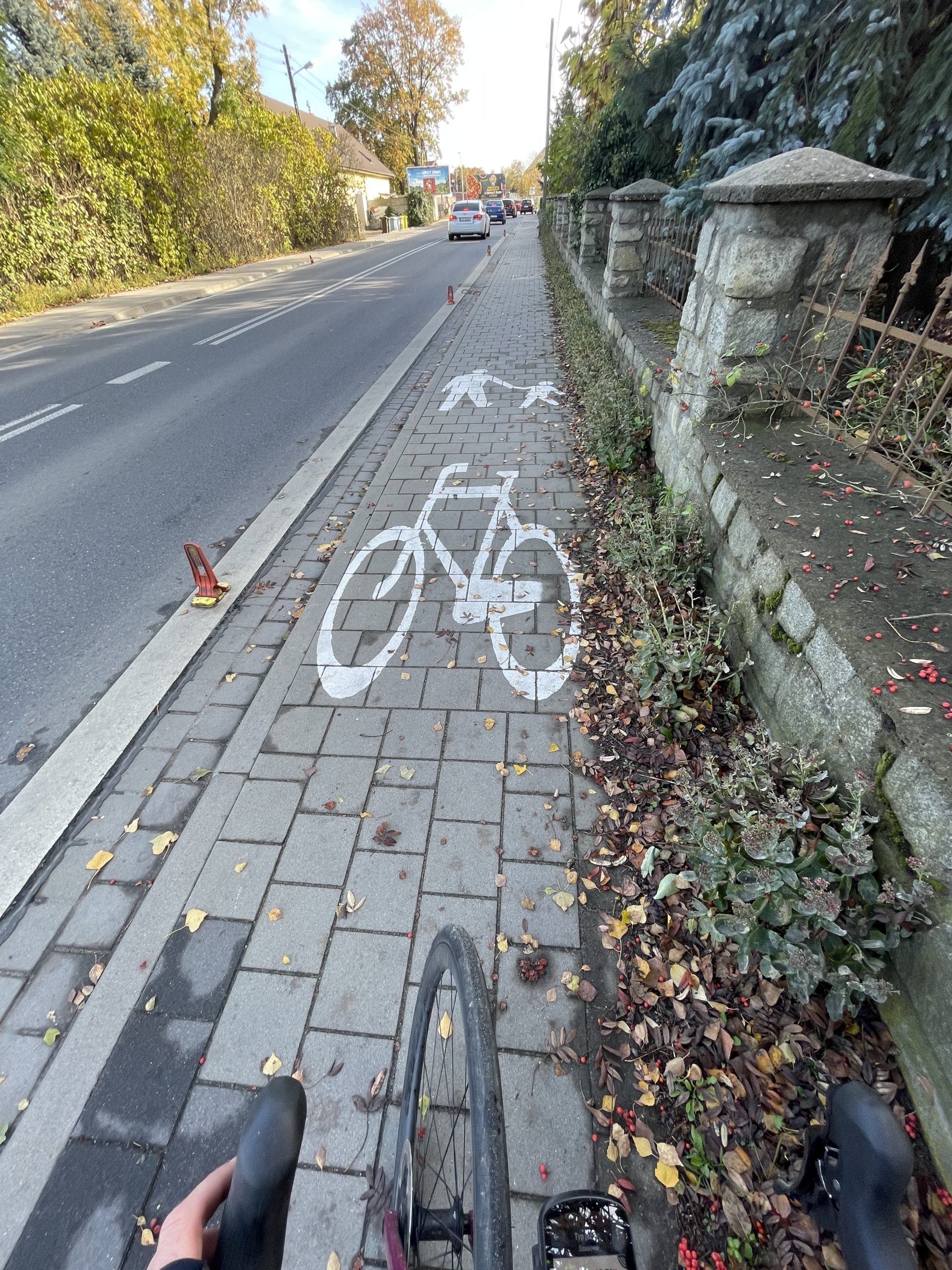 ciąg pieszo rowerowy 
