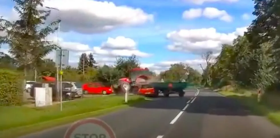 wypadek podczas wyprzedzania
