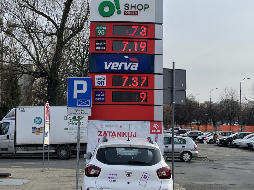 cena oleju napędowego