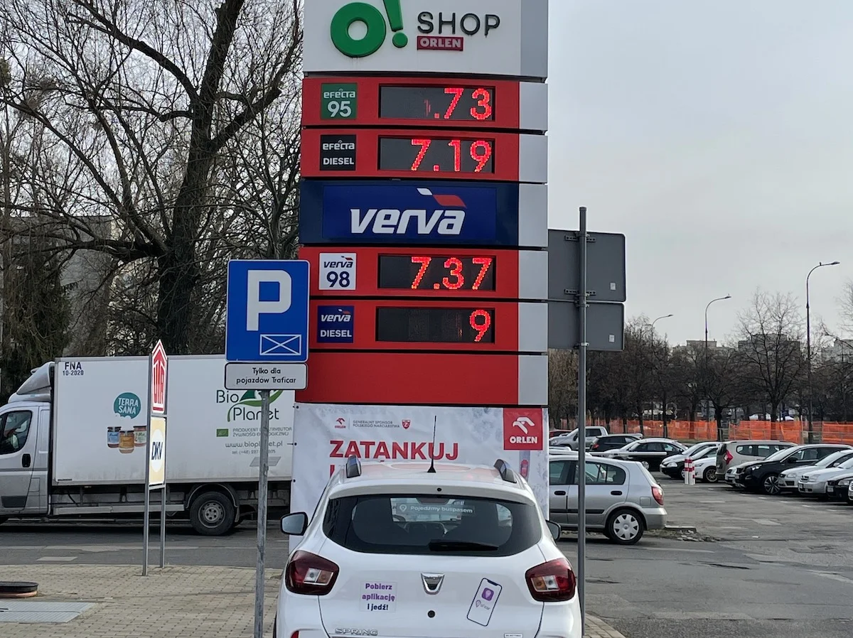cena oleju napędowego