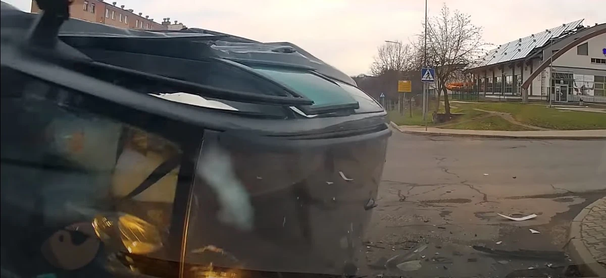 kolizja w Żaganiu