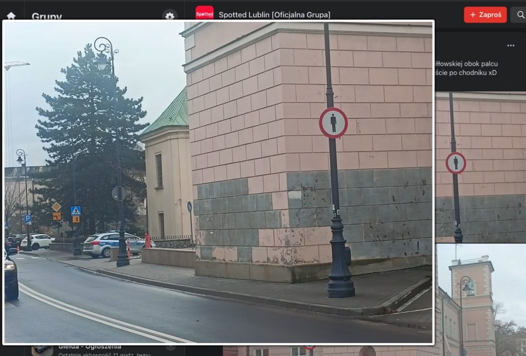 zakaz ruchu pieszych 