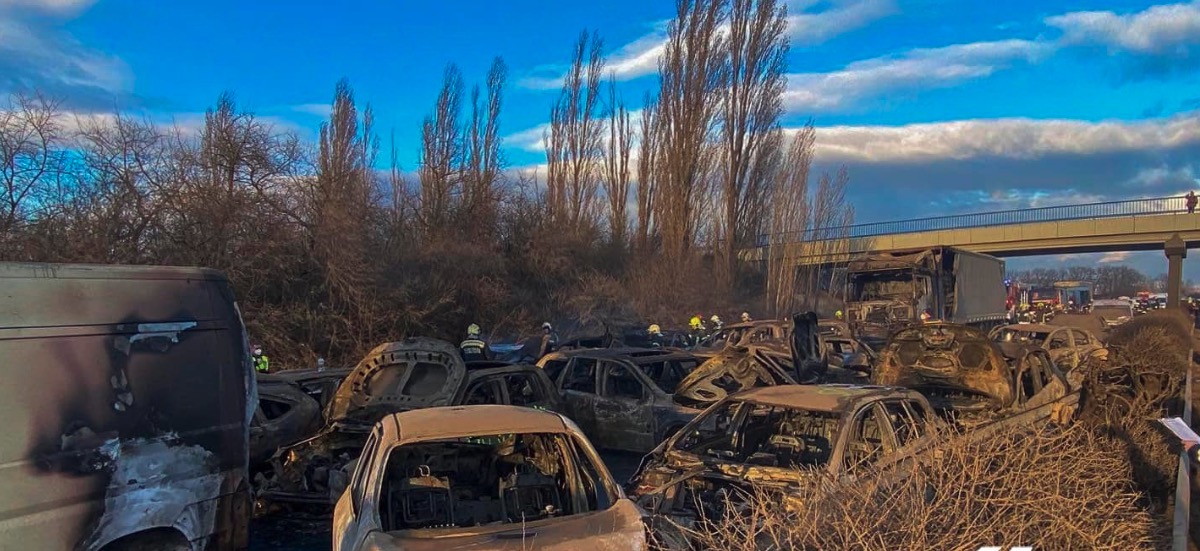 wypadek na węgierskiej M1