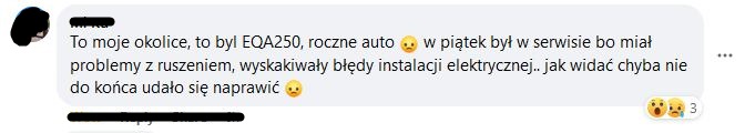 pożar elektrycznego mercedesa 