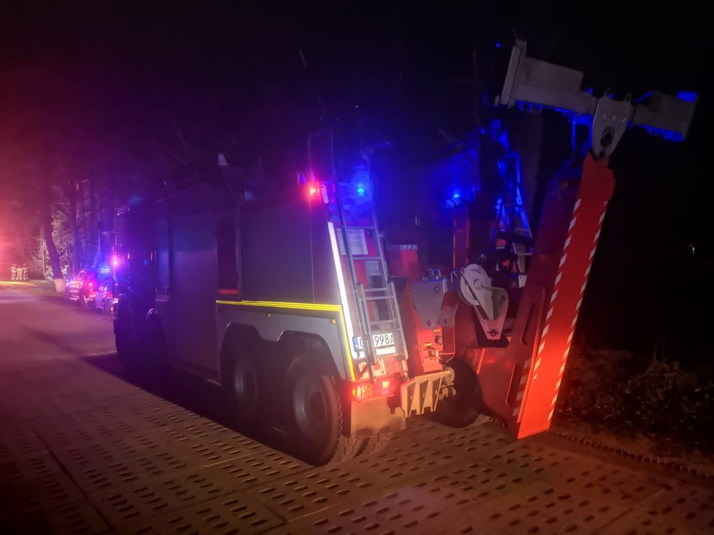 pożar elektrycznego mercedesa 