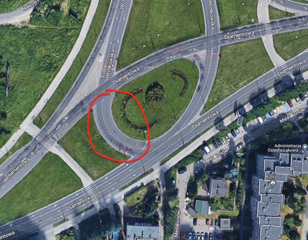 skrzyżowanie Diamentowa Lublin 