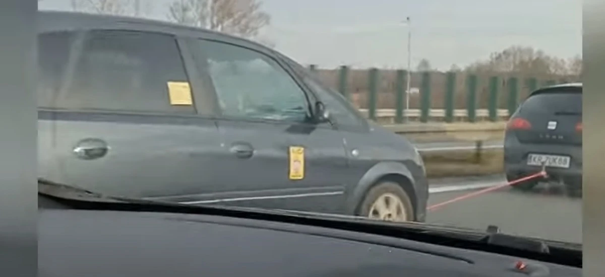 holowanie na autostradzie