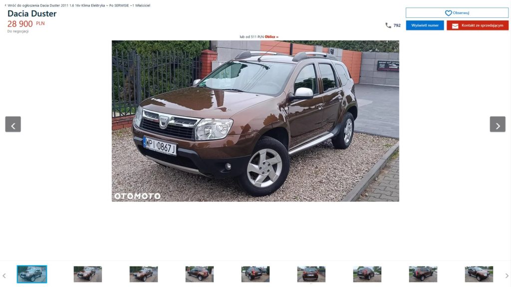 wysokie auto 