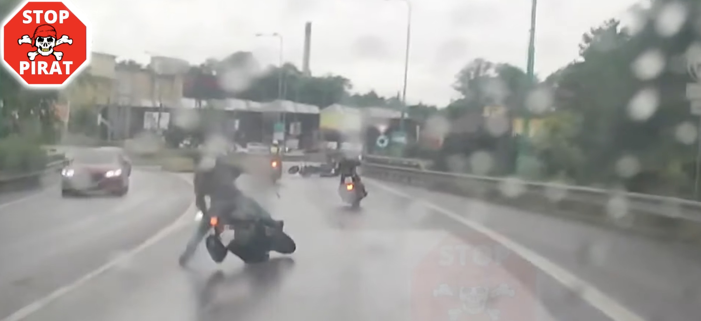 motocykliści na plamie