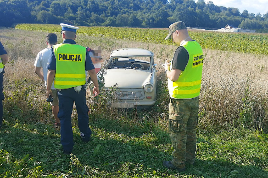 trabant dachowanie