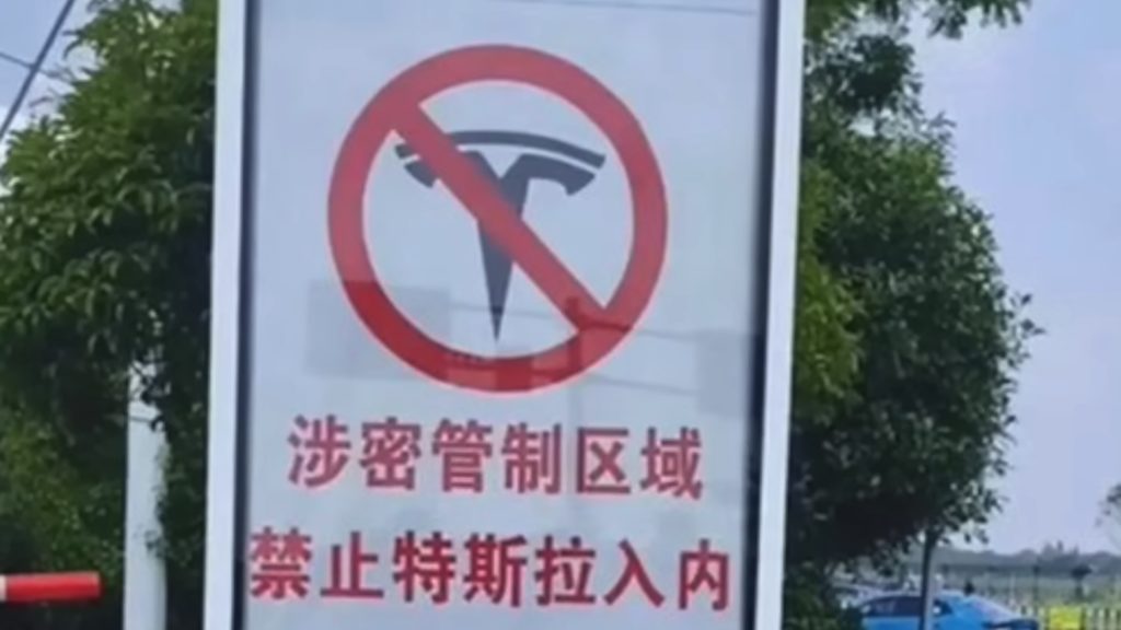 chiny zakazują tesli