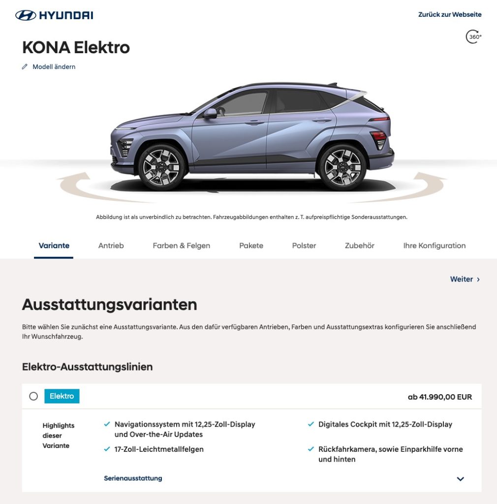 niemiecka cena hyundai kona electric 2023 