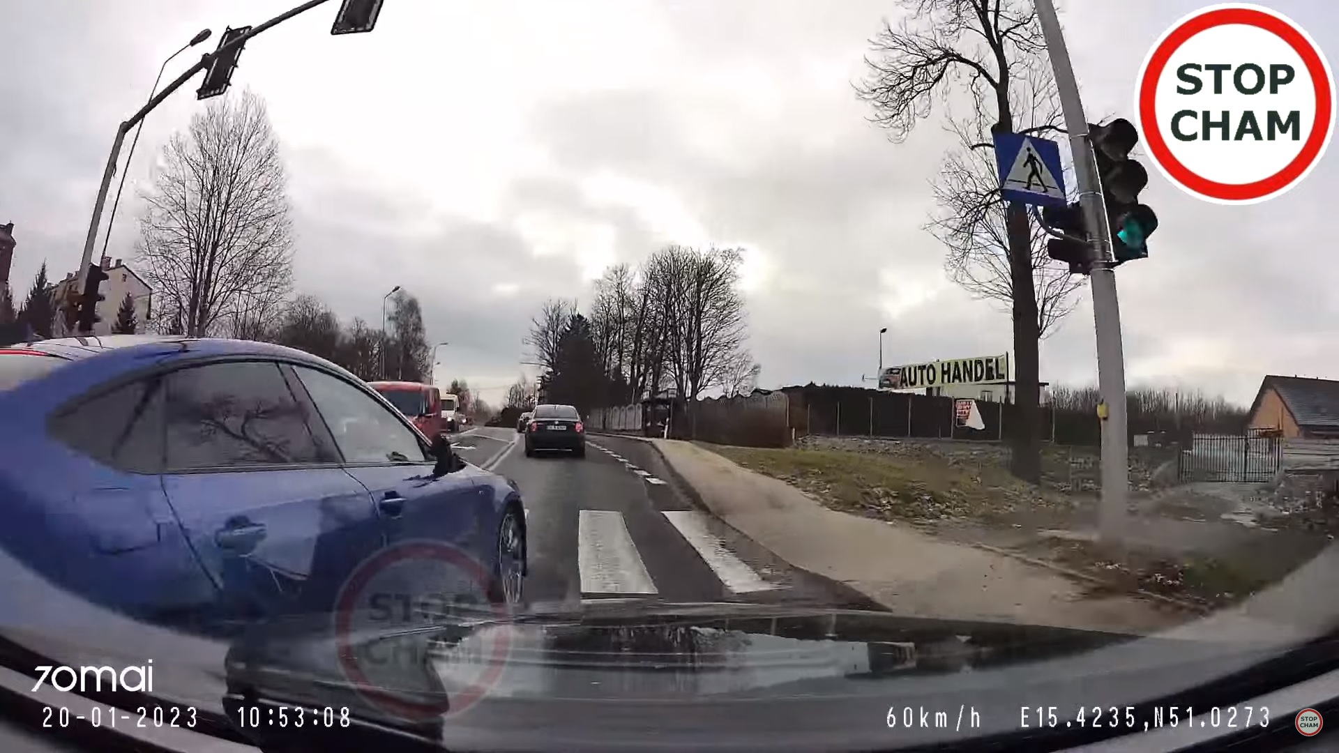 kierowca audi wyprzedzanie