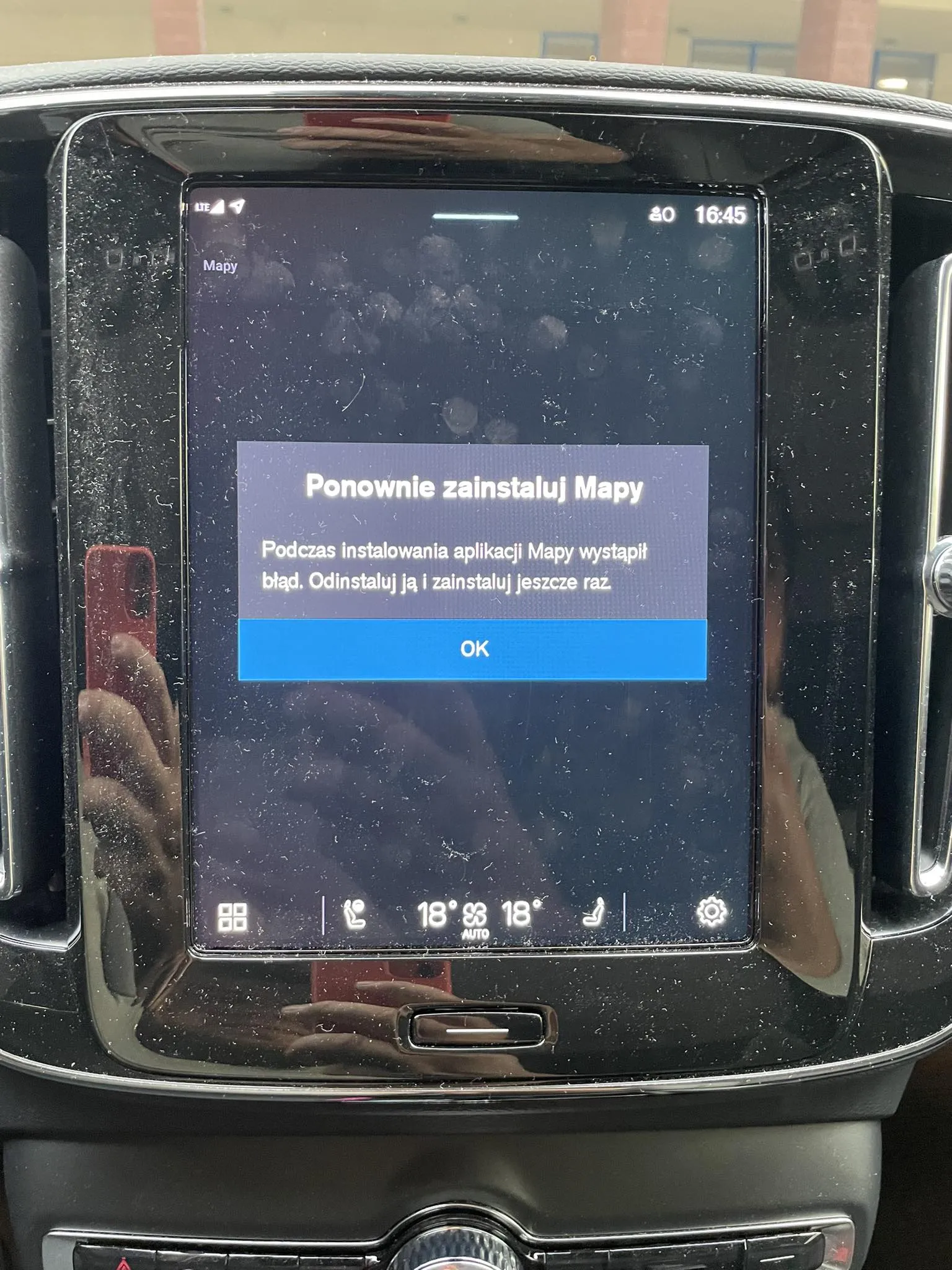 Mapy problem w Volvo