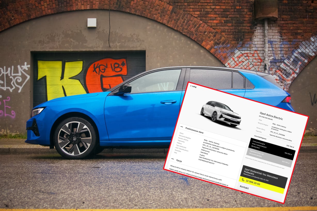 Opel Astra Electric cena