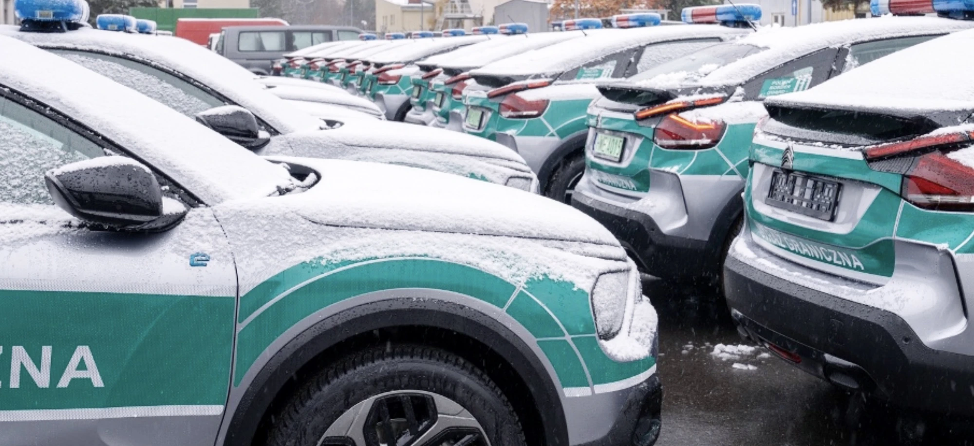 Citroen e-C4 straż graniczna