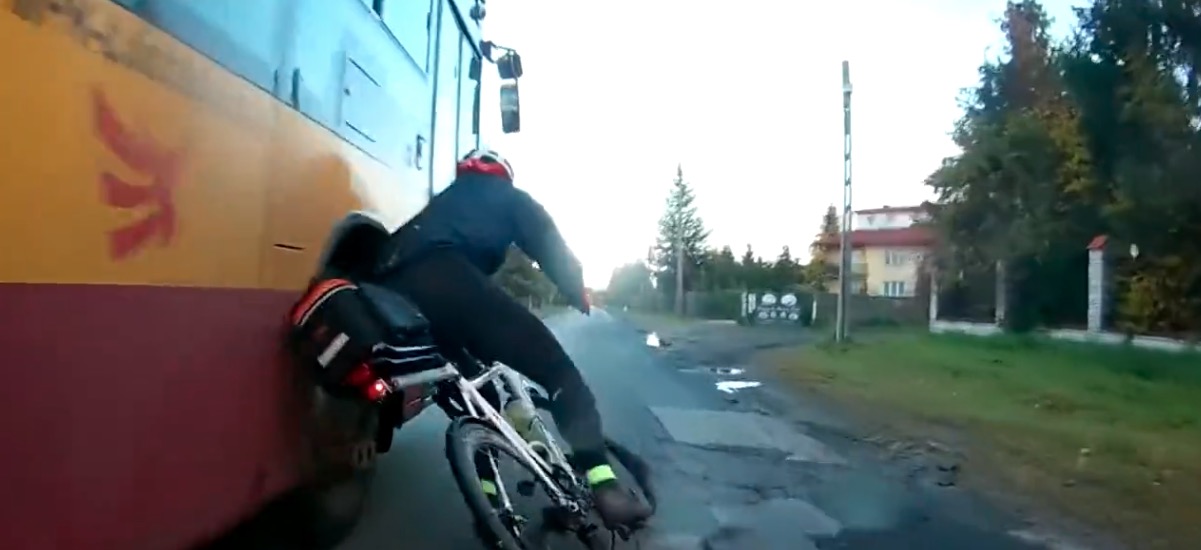 potrącenie rowerzysty
