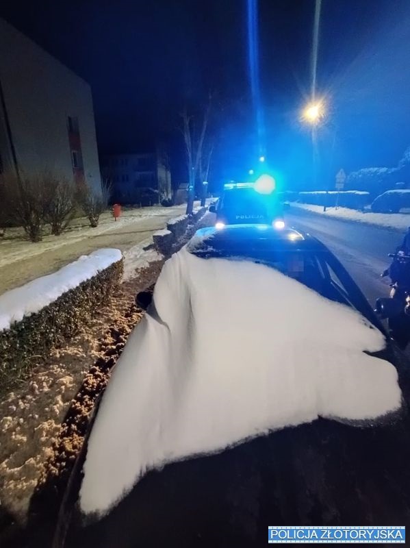 mandat za jazdę nieodśnieżonym samochodem