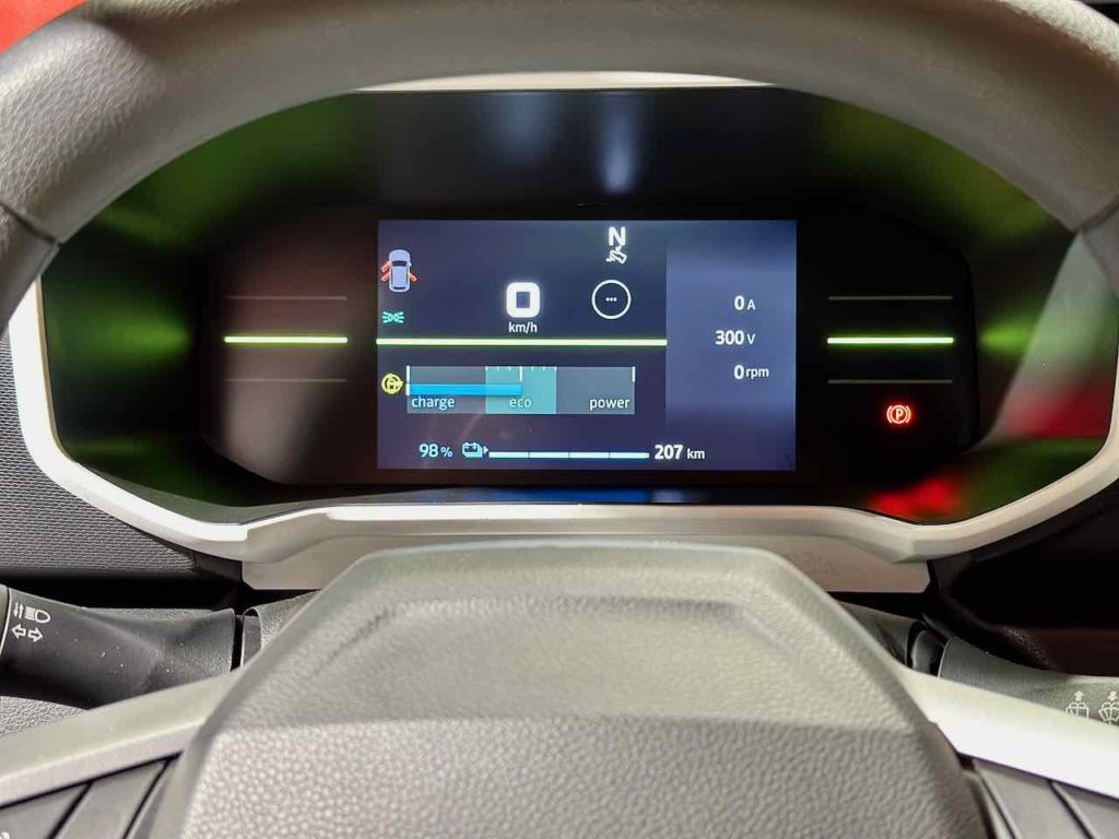 Dacia Spring 2024 zegary 