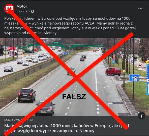Przestańcie powielać bzdurę, że Polska ma najwięcej aut na 1000 osób, bo wykręcę wam wentyle