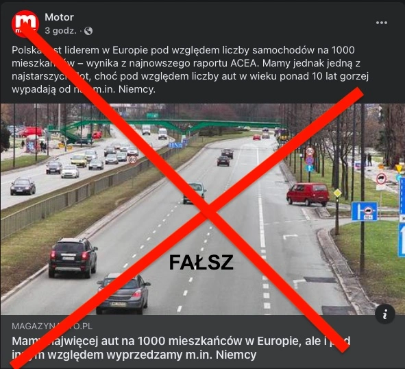 Przestańcie powielać bzdurę, że Polska ma najwięcej aut na 1000 osób, bo wykręcę wam wentyle