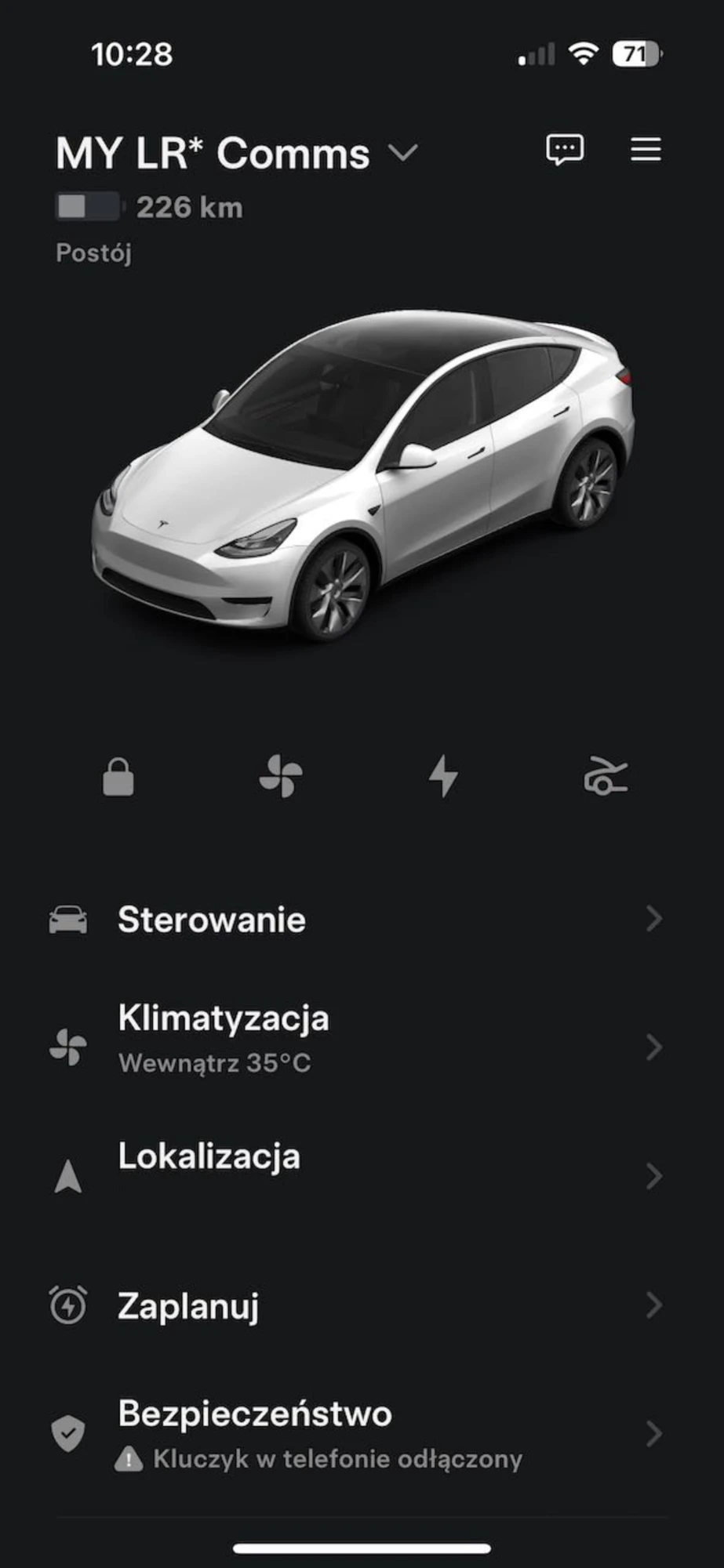 aplikacja Tesla