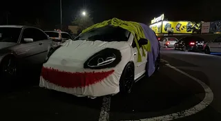Rzeźnia na parkingu pod tesco. Pojechałem na motoryzacyjne Halloween i mam zdjęcia