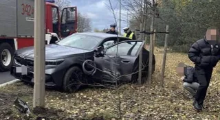 Nowe BMW M5 rozbite po raz pierwszy na świecie. A gdzie? A w Polsce