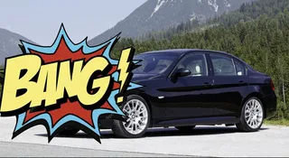 Wolniej, wolniej i bezpieczniej - powiedział kierowca BMW po tym jak rozbił swoje cacko