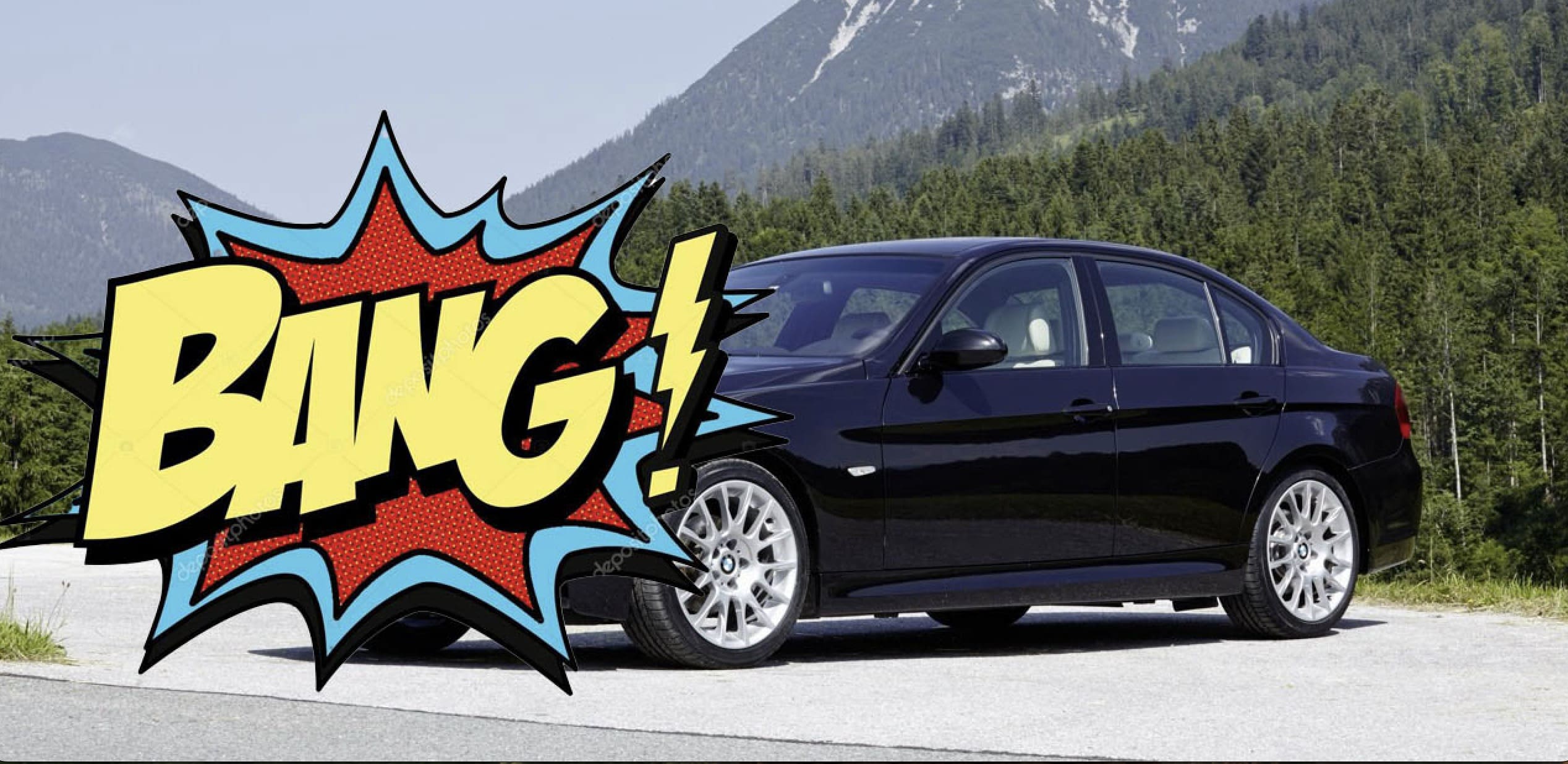 Wolniej, wolniej i bezpieczniej – powiedział kierowca BMW po tym jak rozbił swoje cacko